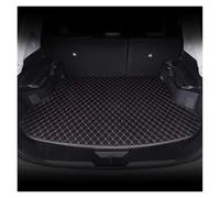 Doublure Coffre Protection pour Ford pour C-Max 5 Places 2003-2017 Tapis De Coffre De Voiture Personnalisés en Cuir PU Tapis De Rangement De Coffre(Black Pink)