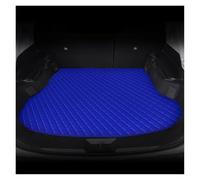Doublure Coffre Protection pour Ford pour C-Max 5 Places 2003-2017 Tapis De Coffre De Voiture Personnalisés en Cuir PU Tapis De Rangement De Coffre Tapis Coffre Voiture(Bleu)