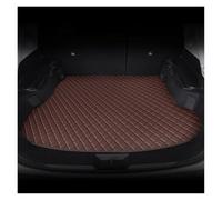 Doublure Coffre Protection pour Ford pour C-Max 5 Places 2003-2017 Tapis De Coffre De Voiture Personnalisés en Cuir PU Tapis De Rangement De Coffre(Café)
