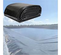 Doublure D’étang Hdpe Doublure D’étang 3x7ft 10ftx13ft 16x20ft 23ftx26ft Eau Jardin Poissons Étang Doublures Noir Étang Bâche Résistant Aux UV Film Membrane 5mil Ép, 2x8m