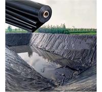 Doublure D’étang Liners Flexibles Imperméable Jardin Étang à Poissons Doublure Hdpe Élasticité Stretch 6x8 Grande Doublure Imperméable pour étangs à Poissons, Black, 7x15m