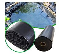 Doublure de bassin en polyéthylène haute densité 0,m d'épaisseur renforcée EPDM Membrane pour l'eau de jardin Caractéristiques bassin à poissons et cascades Noir 3 x 8 m Taille