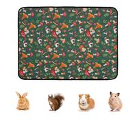 Doublure De Cage De Guinée - Doux Lavable, Tapis De Guinée, Couche De Barrière Anti-humidité En Polaire, Insert De Noyau Absorbant Rembourré, Couverture De Bord À Fermeture Éclair Anti-poils | Utilise