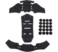 Doublure de Casque Moto pour Caberg Duke II 2018 2019 2020 2021 2022, Rembourrage Intérieur de Rechange Doux Espirant Lavable Accessoires,A-Black