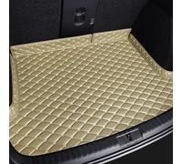 Doublure de Coffre pour BMW 1 Series 2017-2023 (no Network on The Left, Upper Layer), Cuir Protection Tapis Cargaison Tapis Accessoires Intérieur Antidérapant Imperméable,Beige