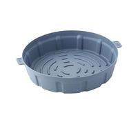 Doublure de cuisson ronde pour friteuse à air avec poignée anti-calcaire | Insert de plateau antiadhésif pour rôtir à l'air, rôtir, micro-ondes et cuisson au four, 10,83 x 9,65 x 2,36 pouces