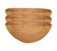Doublure de planteur en fibre, doublures pour 3 plantes murales, doublure de basket-ball, coussin semi-circulaire en noix de coco pour
