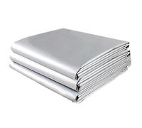 Doublure De Rideau Occultant Isolante Thermique | tis-su Argenté, Rideau Pare-Soleil À Isolation Thermique Double Face Doublure avec Revêtement Argenté À Oeillets pour Chambre, Salon, Bureau