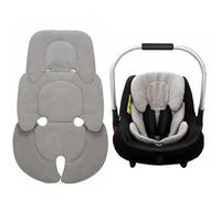 Doublure de siège de voiture pour bébé - Doublure de siège de voiture pour bébé - Doublure pour poussette - Chaise haute - Berceau - Doux et confortable - Coussin de siège en maille et peluche