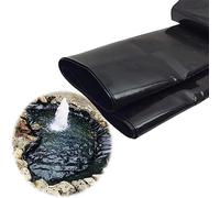 Doublure D'Étang de Jardin, Skins D'Étang Sûres, Doublures D'Étang de Poisson Hdep Durables, Film Imperméable Pour Étangs Extérieurs, Skins D'Étang en Pvc Doux, GWYYEUK, Noir, 8 * 8m