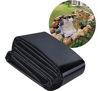 Doublure D'Étang de Jardin, Skins D'Étang Sûres, Doublures D'Étang de Poisson Hdep Durables, Film Imperméable Pour Étangs Extérieurs, Skins D'Étang en Pvc Doux, GWYYEUK, Noir, 7 * 7m