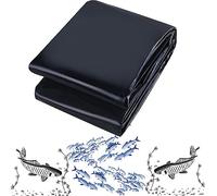 Doublure D'Étang de Jardin, Skins D'Étang Sûres, Doublures D'Étang de Poisson Hdep Durables, Film Imperméable Pour Étangs Extérieurs, Skins D'Étang en Pvc Doux, GWYYEUK, Noir, 5 * 9m