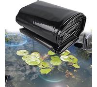 Doublure D'Étang de Jardin, Skins D'Étang Sûres, Doublures D'Étang de Poisson Hdep Durables, Film Imperméable Pour Étangs Extérieurs, Skins D'Étang en Pvc Doux, GWYYEUK, Noir, 4 * 4m