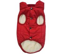 Doublure Extérieure À L'épreuve Froide Chihuahua French Bulldog Labrador Clothing Mabille Veste De Chiens en Molleton Chaud Chaud,Rouge,3XL