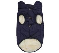 Doublure Extérieure À L'épreuve Froide Chihuahua French Bulldog Labrador Clothing Mabille Veste De Chiens en Molleton Chaud Chaud,Bleu Marine,XL