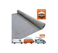 11m2 Moquette Fourgon Voiture Doublure Intérieure Feutre Etirable + 5 Canettes de Glue Adhésif Tapis Flexible Camionette Van Gris Aménagement Super Epais 3mm polypropylène T-MECH