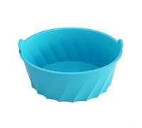 Doublure ovale réutilisable en silicone pour mijoteuse de 6 à 8 litres - Sacs de cuisson haute température pour rôtis et soupes - Protection de casserole sans désordre pour cuisine de 28,5 cm (bleu)
