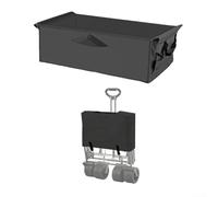 Doublure Oxford imperméable pour chariot de camping, housse anti-poussière durable et sac de rangement pour chariot de jardin, chariot de courses, utilisation à la plage, noir ou blanc