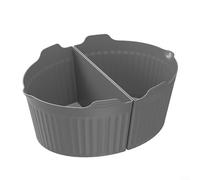Doublure réutilisable pour mijoteuse avec séparateur en silicone qui s'adapte à la plupart des mijoteuses de 6 à 8 litres, protège les ustensiles de cuisine et se nettoie facilement au lave-vaisselle