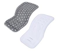 Doublure réversible pour siège de poussette pour bébé, matelas de voyage pour poussette, matelas de voyage pour poussette, landau, doublure universelle respirante, douce, en coton, pliable, coussin de