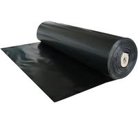 Doublures D’étang, 0,35 Mm Étang à Poissons Robuste Revêtements Préformés Membrane De Piscine De Jardin Pliable 3x3m Grand étang à Poissons Revêtement Aménagement, Black, 3x4m