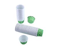 Doublures de cupcake en papier 100PCS Muffin Baking Cup Case Moule pour la fête d'anniversaire de mariage à la maison(Vert)