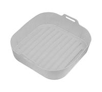 Doublures de friteuse à air - Feuilles en silicone avec évacuation 3D | Inserts carrés pour panier de friteuse pour une cuisson facile | Accessoire de friteuse à air comprimé - Plats légumes, pizza