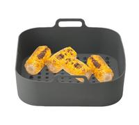 Doublures de friteuse à air réutilisables | Plateau de gril carré pour friteuse à air | Remplacement réutilisable du papier parchemin inflammable, résistant à la chaleur et facile à nettoyer