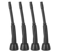 Doublures de Machine à traire 00U, 4 pièces, doublures de gobelets en caoutchouc noir, accessoires pour traite de chèvre