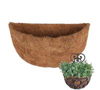 Doublures de panier en noix de coco,doublure en fibre de coco - Doublure en coco naturelle demi-ronde pour panier de - Jardinière murale remplaçable, doublure de Coco, doublures de remplacement pour j