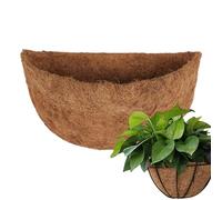 Doublures De Panier Suspendu, Auge De Doublure en Coco, Doublure De Panier Suspendu Demi-Ronde en Coco Naturel Remplaçable pour La Croissance des À Fleurs en Intérieur Et en Extérieur