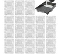 doublures de Plateau de Peinture, Lot de 30 revêtements jetables pour bac à Peinture de 9 in, Grand Plateau de Peintre, Plateau de Peinture jetable, Plateau de Peinture Transparent