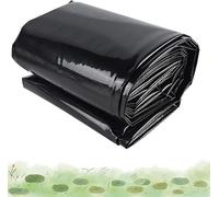 Doublures D'Étang de Poisson Pliables Et Durables 2X4M Doublure D'Étang Noir 3X8M, Doublure D'Étang en Caoutchouc de Pvc de Peaux D'Étang Épaisses de 0,2 Mm Pour Petits Étangs, Étangs de Poissons, Fo