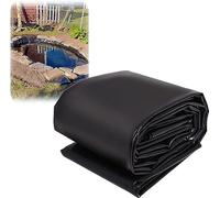 Doublures D'Étang de Poisson Pliables Et Durables 2X4M Doublure D'Étang Noir 3X8M, Doublure D'Étang en Caoutchouc de Pvc de Peaux D'Étang Épaisses de 0,2 Mm Pour Petits Étangs, Étangs de Poissons, Fo