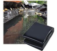 Doublures D'Étang de Poisson Pliables Et Durables 2X4M Doublure D'Étang Noir 3X8M, Doublure D'Étang en Caoutchouc de Pvc de Peaux D'Étang Épaisses de 0,2 Mm Pour Petits Étangs, Étangs de Poissons, Fo