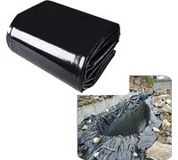 Doublures D'Étang de Poisson Pliables Et Durables 2X4M Doublure D'Étang Noir 3X8M, Doublure D'Étang en Caoutchouc de Pvc de Peaux D'Étang Épaisses de 0,2 Mm Pour Petits Étangs, Étangs de Poissons, Fo