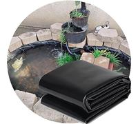 Doublures D'Étang de Poisson Pliables Et Durables 2X4M Doublure D'Étang Noir 3X8M, Doublure D'Étang en Caoutchouc de Pvc de Peaux D'Étang Épaisses de 0,2 Mm Pour Petits Étangs, Étangs de Poissons, Fo