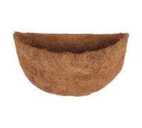 Doublures en fibre de noix de coco pour jardinières, doublure en fibre de coco - Doublure de panier de Panier demi-rond en fibre de coco | Jardinière murale en Coco, doublures de remplacement pour, p