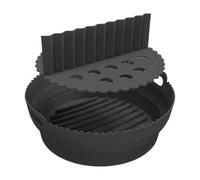 Doublures En Silicone Pour Friteuse À Air | 21.5 cm Anti-Adhésif Disque Rond,Doublure Silicone Ronde Antiadhésive Avec Séparateurs Pour Friteuse À Air | Pour Cuisine Maison Restaurant Cuiseur Pâtisser
