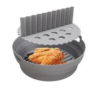 Doublures En Silicone Pour Friteuse À Air - 21,5 Cm Tapis Rond Résistant À La Chaleur | Plateau Silicone Anti-Adhésif Compartimenté Pour Friteuse À Air,Pour Four Cuiseur Grille-Pain