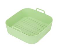 Doublures réutilisables en Silicone pour friteuse, panier carré de 7,9 pouces, bol avec poignées, résistant à la chaleur, antiadhésif, lavable au lave-vaisselle