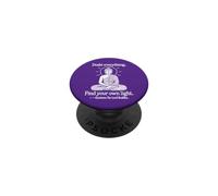 Doubt Everything v2 Bouddha Zen Mindfulness Line Art PopSockets PopGrip Adhésif