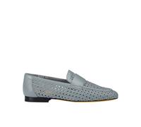 Doucal's - Mocassin en cuir perforé - Femme - Chaussures - Bleu - Taille: 37 EU