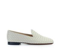 Doucal's - Mocassin en Cuir Tissé Crème - Femme - Chaussures - Blanc - Taille: 38 EU