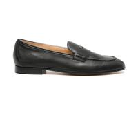 Doucal's - Mocassins en cuir noir plats décontractés - Femme - Chaussures - Noir - Taille: 41 EU