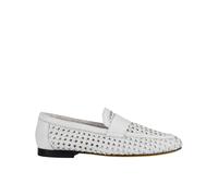 Doucal's - Mocassins en cuir perforé blanc - Femme - Chaussures - Blanc - Taille: 36 EU
