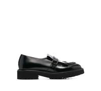 Doucal's - Mocassins noirs en cuir à franges - Femme - Chaussures - Noir - Taille: 37 1/2 EU