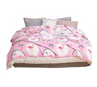 Douce et Moelleuse Couverture Motif de Flamant Chaud Couverture Polaire Couvre-Lit Draps Couverture de Canapé pour Adult/Enfants (Flamingo rose, 150 x 200 cm)