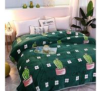 Douce et Moelleuse Couverture Motif de Flamant Chaud Couverture Polaire Couvre-Lit Draps Couverture de Canapé pour Adult/Enfants (Fraise, 150 x 200 cm)
