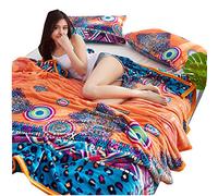 Douce et Moelleuse Couverture Motif de Flamant Chaud Couverture Polaire Couvre-Lit Draps Couverture de Canapé pour Adult/Enfants (Wapiti, 150 x 200 cm)